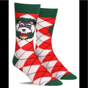 Sock it to Me Men’s Deck The Paws NWT Christmas Holiday Pup & Cat socks